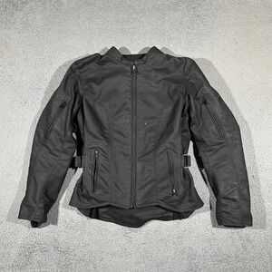 Street & Steel Ride The Life Women's Motorcycle Black Armour Jacket Size Small